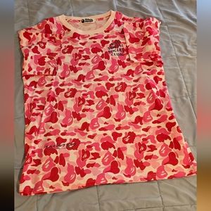Bape x ASSC Pink Camo T-shirt